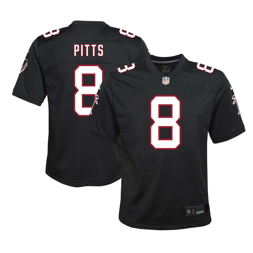NFL Kyle Pitts Sr. Atlanta Falcons Youth Game Jersey - Black