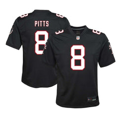 NFL Kyle Pitts Sr. Atlanta Falcons Youth Game Jersey - Black
