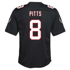 NFL Kyle Pitts Sr. Atlanta Falcons Youth Game Jersey - Black