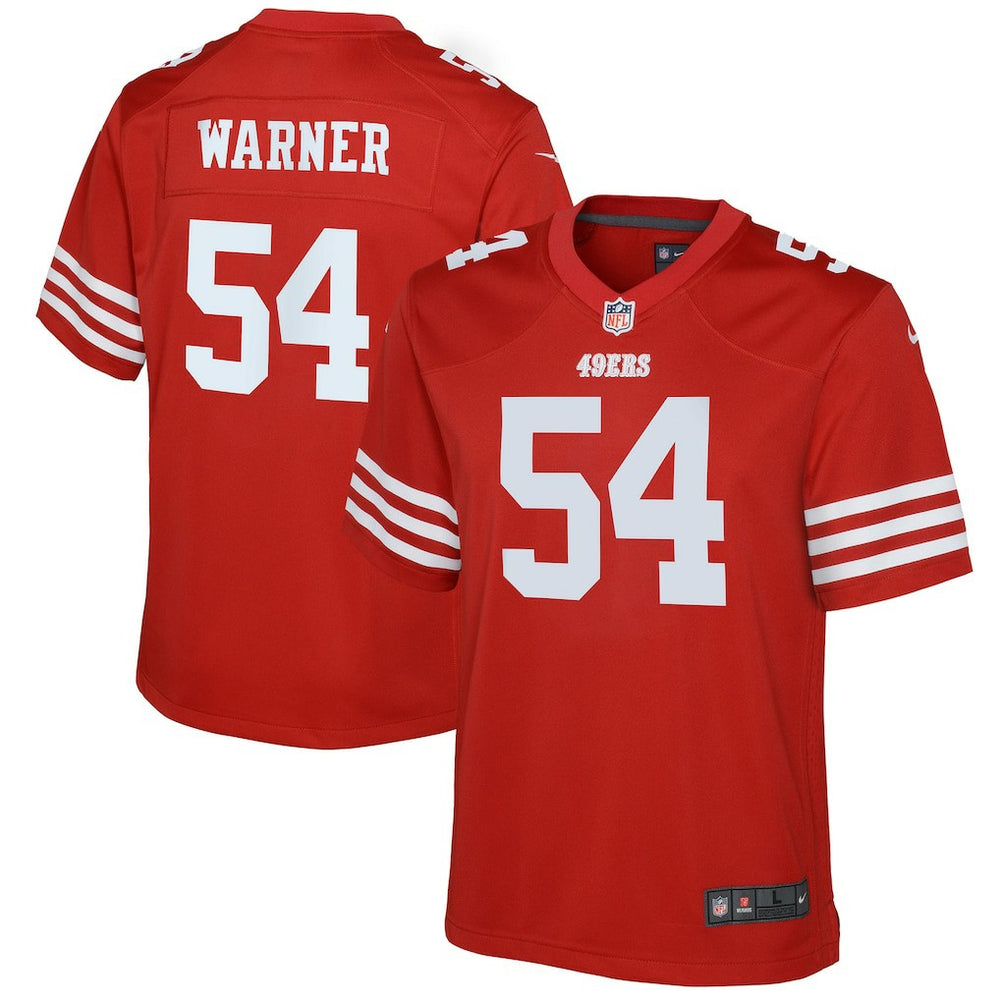 NFL Fred Warner San Francisco 49ers Youth Game Jersey - Scarlet