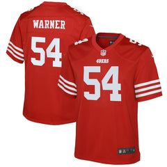 NFL Fred Warner San Francisco 49ers Youth Game Jersey - Scarlet