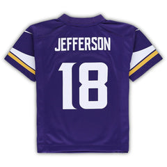 NFL Justin Jefferson Minnesota Vikings Preschool Game Jersey - Purple