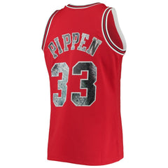 NBA Scottie Pippen Chicago Bulls 1997/98 Hardwood Classics NBA 75th Anniversary Diamond Swingman Jersey sale - Red
