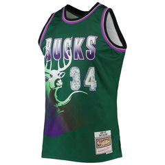 NBA Ray Allen Milwaukee Bucks 1996/97 Hardwood Classics NBA 75th Anniversary Diamond Swingman Jersey - Green