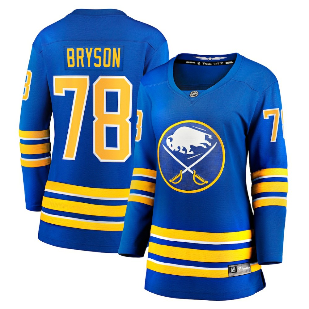 NHL Jacob Bryson Buffalo Sabres Fanatics Women's Home Breakaway Player Jersey - Royal