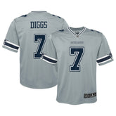 NFL Trevon Diggs Dallas Cowboys Youth Inverted Game Jersey - Silver