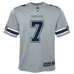 NFL Trevon Diggs Dallas Cowboys Youth Inverted Game Jersey - Silver