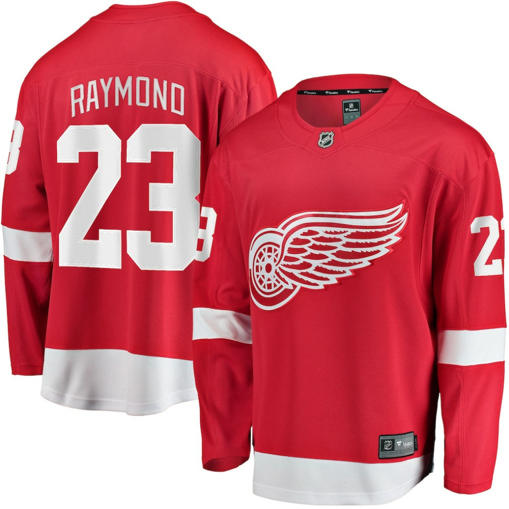 NHL Lucas Raymond Detroit Red Wings Fanatics Home Breakaway Player Jersey - Red