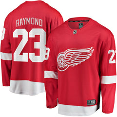 NHL Lucas Raymond Detroit Red Wings Fanatics Home Breakaway Player Jersey - Red
