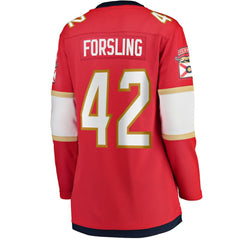 NHL Gustav Forsling Florida Panthers Fanatics Women's Home Breakaway Player Jersey - Red