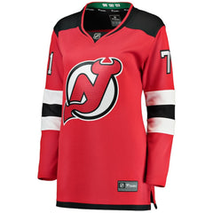 NHL Jonas Siegenthaler New Jersey Devils Fanatics Women's Home Breakaway Player Jersey - Red