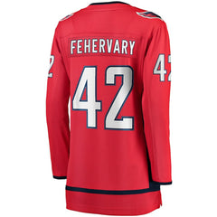 NHL Martin Fehervary Washington Capitals Fanatics Women's Home Breakaway Player Jersey - Red