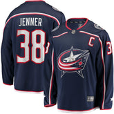 NHL Boone Jenner Columbus Blue Jackets Home Captain Patch Breakaway Player Jersey - Navy
