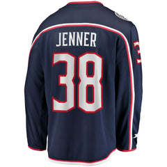 NHL Boone Jenner Columbus Blue Jackets Home Captain Patch Breakaway Player Jersey - Navy