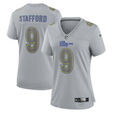 NFL Matthew Stafford Los Angeles Rams Women's Atmosphere Fashion Game Jersey - Gray