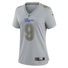 NFL Matthew Stafford Los Angeles Rams Women's Atmosphere Fashion Game Jersey - Gray