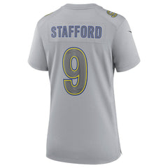 NFL Matthew Stafford Los Angeles Rams Women's Atmosphere Fashion Game Jersey - Gray