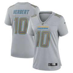 NFL Justin Herbert Los Angeles Chargers Women's Atmosphere Fashion Game Jersey - Gray