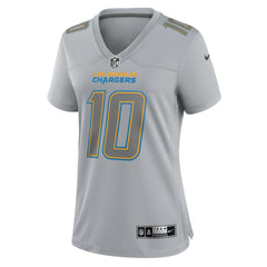 NFL Justin Herbert Los Angeles Chargers Women's Atmosphere Fashion Game Jersey - Gray