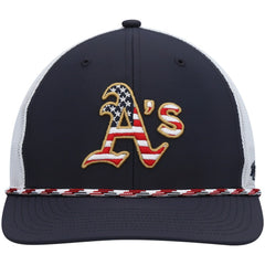 Athletics '47 Flag Fill Trucker Snapback Hat - Navy/White Hats