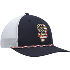 San Francisco Giants '47 Flag Fill Trucker Snapback Hat - Navy/White Hats