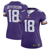 Justin Jefferson Minnesota Vikings Women's Legend Player Performance Top Purple