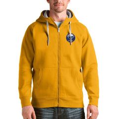 NHL Buffalo Sabres Antigua Logo Victory Full-Zip Hoodie - Gold