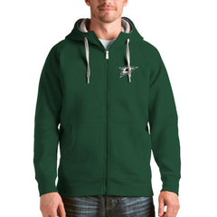 NHL Dallas Stars Antigua Logo Victory Full-Zip Hoodie - Green