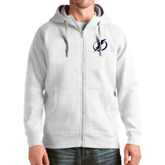 NHL Tampa Bay Lightning Antigua Logo Victory Full-Zip Hoodie - White