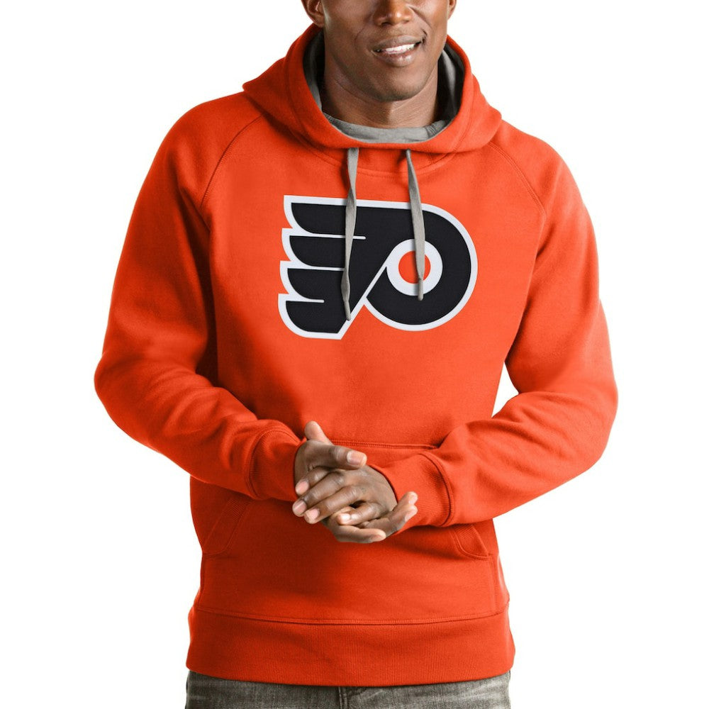 NHL Philadelphia Flyers Antigua Logo Victory Pullover Hoodie - Orange