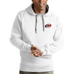 NHL Carolina Hurricanes Antigua Victory Pullover Hoodie - White