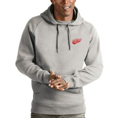 NHL Detroit Red Wings Antigua Victory Pullover Hoodie - Heathered Gray