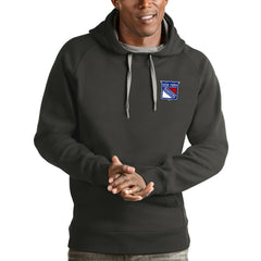 NHL New York Rangers Antigua Victory Pullover Hoodie - Charcoal