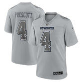NFL Dak Prescott Dallas Cowboys Atmosphere Fashion Game Jersey - Gray