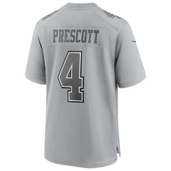 NFL Dak Prescott Dallas Cowboys Atmosphere Fashion Game Jersey - Gray