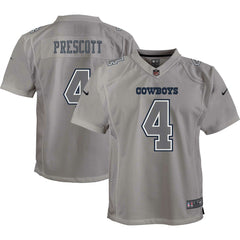 NFL Dak Prescott Dallas Cowboys Youth Atmosphere Game Jersey - Gray