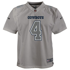 NFL Dak Prescott Dallas Cowboys Youth Atmosphere Game Jersey - Gray