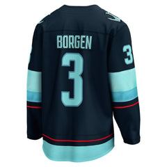 NHL Will Borgen Seattle Kraken Fanatics Home Breakaway Player Jersey - Deep Sea Blue