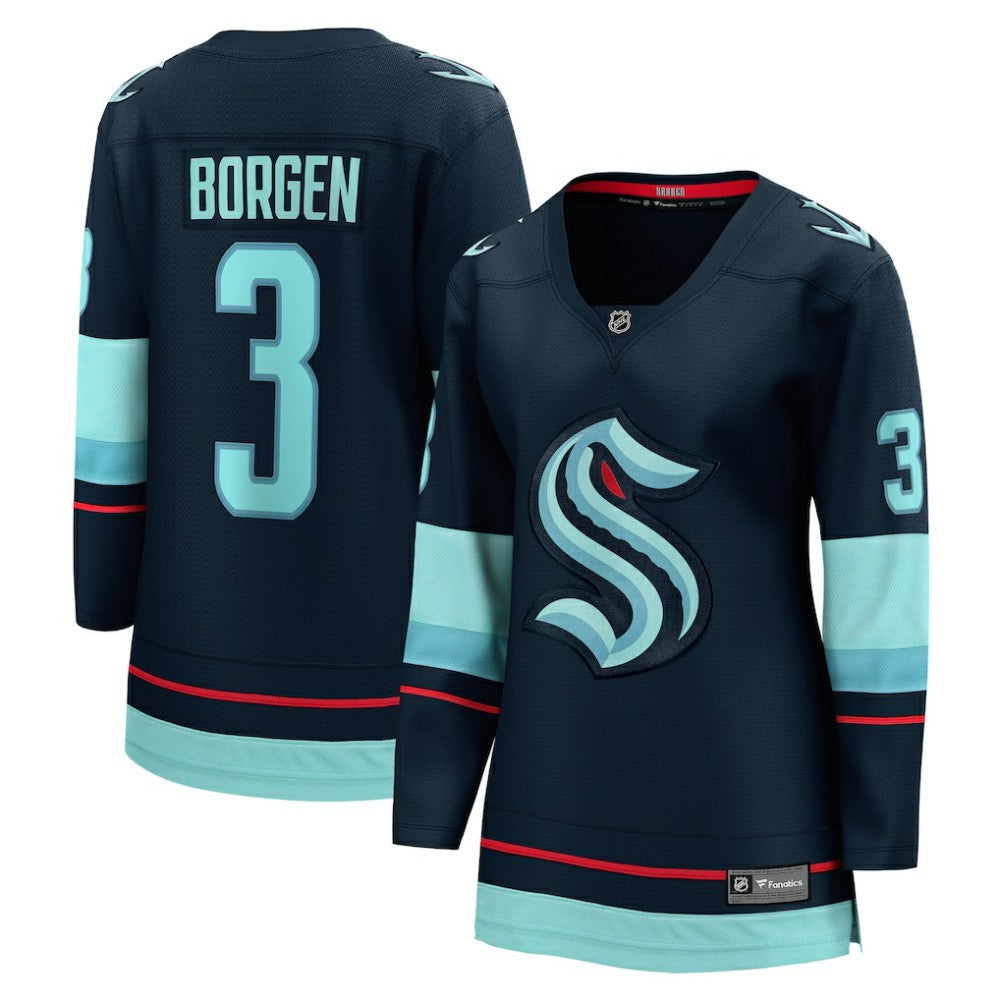NHL Will Borgen Seattle Kraken Fanatics Women's Home Breakaway Player Jersey - Deep Sea Blue