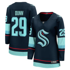 NHL Vince Dunn Seattle Kraken Fanatics Women's Home Breakaway Player Jersey - Deep Sea Blue