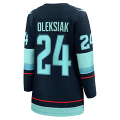 NHL Jamie Oleksiak Seattle Kraken Fanatics Women's Home Breakaway Player Jersey - Deep Sea Blue