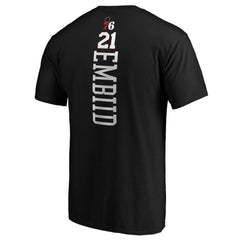 Joel Embiid Philadelphia 76ers Playmaker Name & Number T-Shirt Black