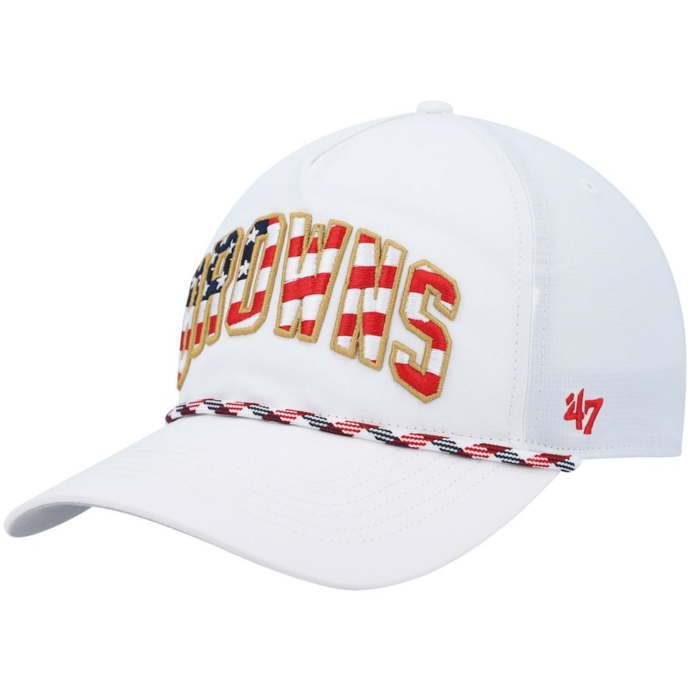 Cleveland Browns '47 Hitch Stars and Stripes Trucker Adjustable Hat White