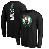 Jaylen Brown Boston Celtics Playmaker Name & Number Long Sleeve T-Shirt Black