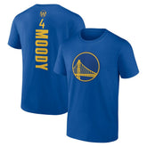 Moses Moody Golden State Warriors Playmaker Name & Number T-Shirt Royal