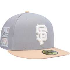 San Francisco Giants New Era 2007 MLB All-Star Game Purple Undervisor 59FIFTY Fitted Hat - Gray/Peach Hats