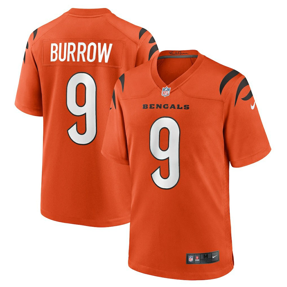NFL Joe Burrow Cincinnati Bengals Alternate Game Jersey - Orange