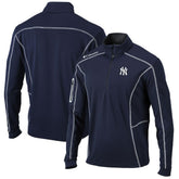 New York Yankees Columbia Shotgun Omni-Wick Quarter-Zip Pullover Jacket - Navy Jackets