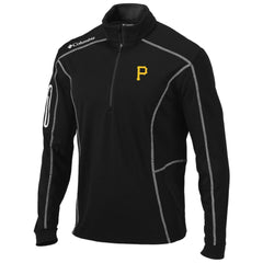 Pittsburgh Pirates Columbia Shotgun Omni-Wick Quarter-Zip Pullover Jacket - Black Jackets