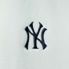 New York Yankees The Wild Collective Women's Two-Hit Quarter-Zip Pullover Top - Light Blue Pullover